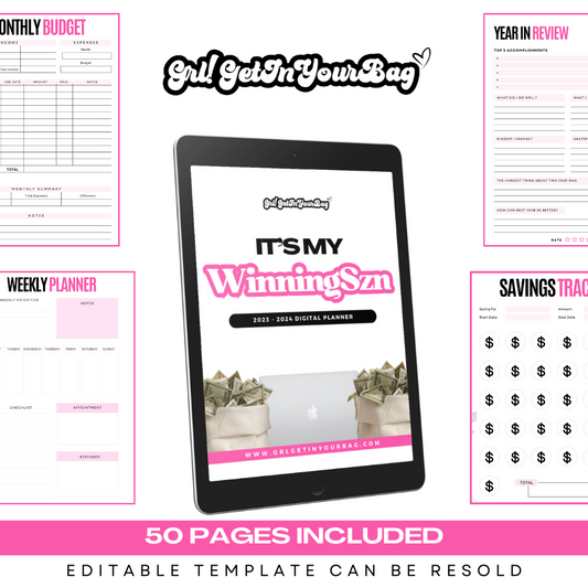 Done For You Fully Customized 2023-2024 Editable Digital Planner PLR [With Resell Rights]