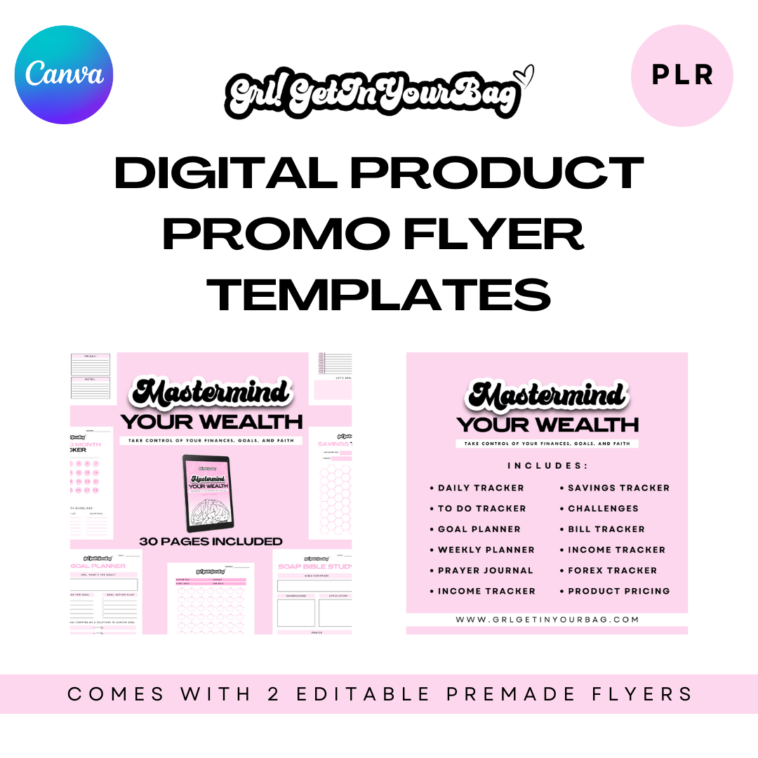 Editable Digital Product Promo Flyer Template For PLR [With Resell Rights]